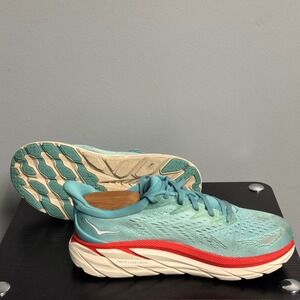 Hoka Clifton 8 Women's Running Shoes Size 8.5B Teal Athletic Stability Sneakers